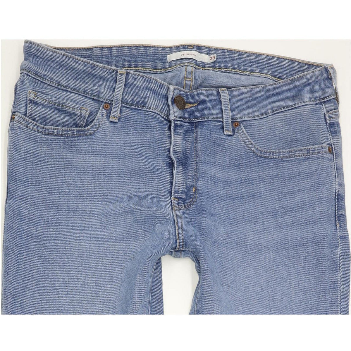 Levi's 711 Women Blue Skinny Slim Stretch Jeans W28 L32