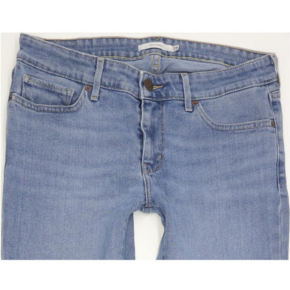Levi's 711 Women Blue Skinny Slim Stretch Jeans W28 L32