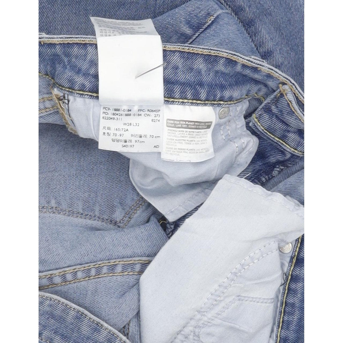 Levi's 711 Women Blue Skinny Slim Stretch Jeans W28 L32