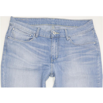 Levi's Women Blue Straight Slim Stretch Jeans W30 L34