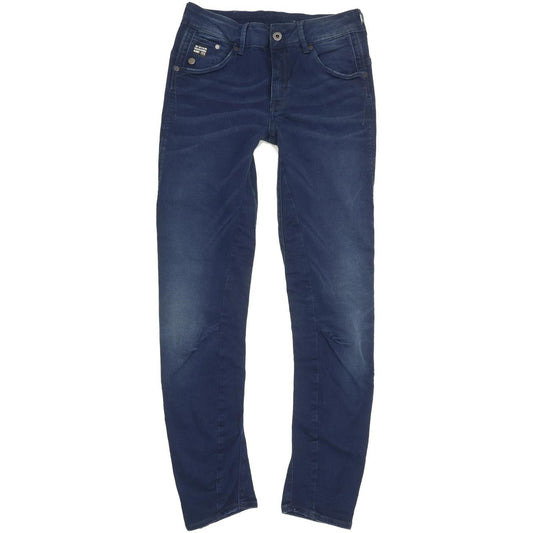 G-Star Women Blue Tapered Slim Stretch Jeans W26 L30