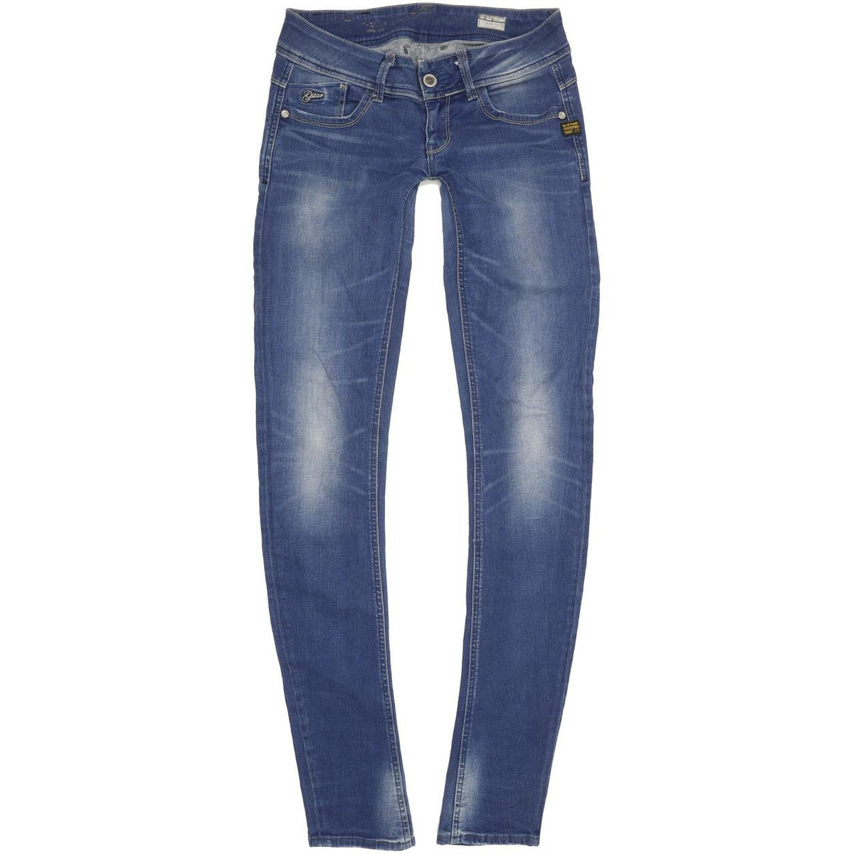 G-Star Lynn Women Blue Skinny Slim Stretch Jeans W27 L36