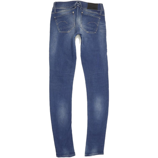 G-Star Lynn Women Blue Skinny Slim Stretch Jeans W27 L36