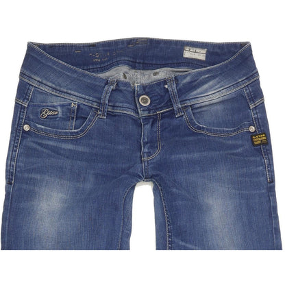 G-Star Lynn Women Blue Skinny Slim Stretch Jeans W27 L36