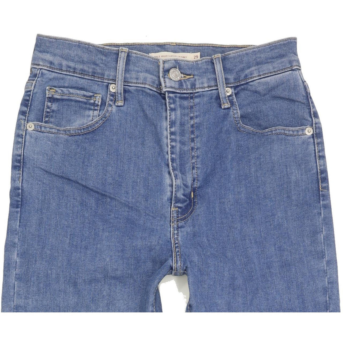Levi's Mile Blue Skinny Slim Stretch Jeans High Waisted W29 L30