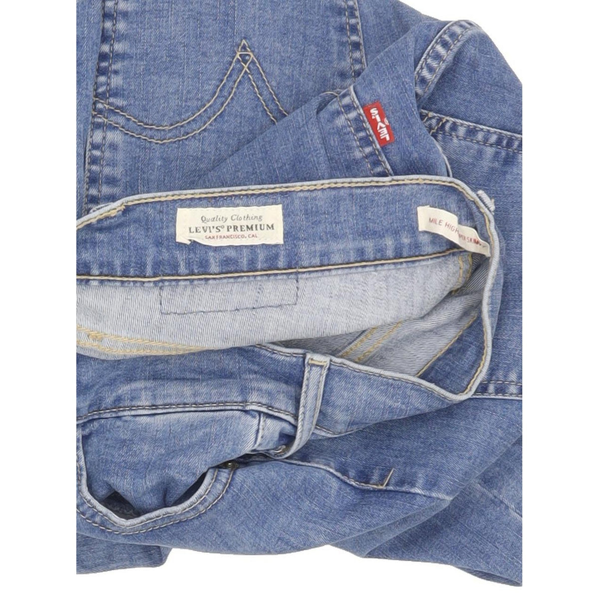 Levi's Mile Blue Skinny Slim Stretch Jeans High Waisted W29 L30