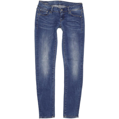 G-Star 3301-A Low Women Blue Skinny Slim Stretch Jeans W27 L31