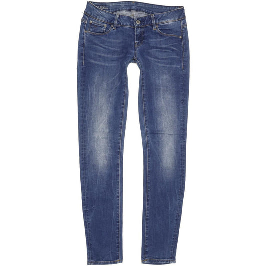 G-Star 3301-A Low Women Blue Skinny Slim Stretch Jeans W27 L31