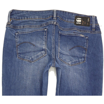 G-Star 3301-A Low Women Blue Skinny Slim Stretch Jeans W27 L31