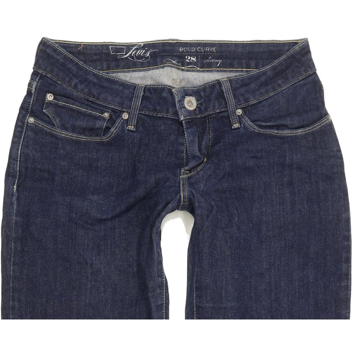Levi's Bold Curve Women Blue Skinny Slim Stretch Jeans W28 L30