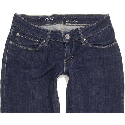 Levi's Bold Curve Women Blue Skinny Slim Stretch Jeans W28 L30