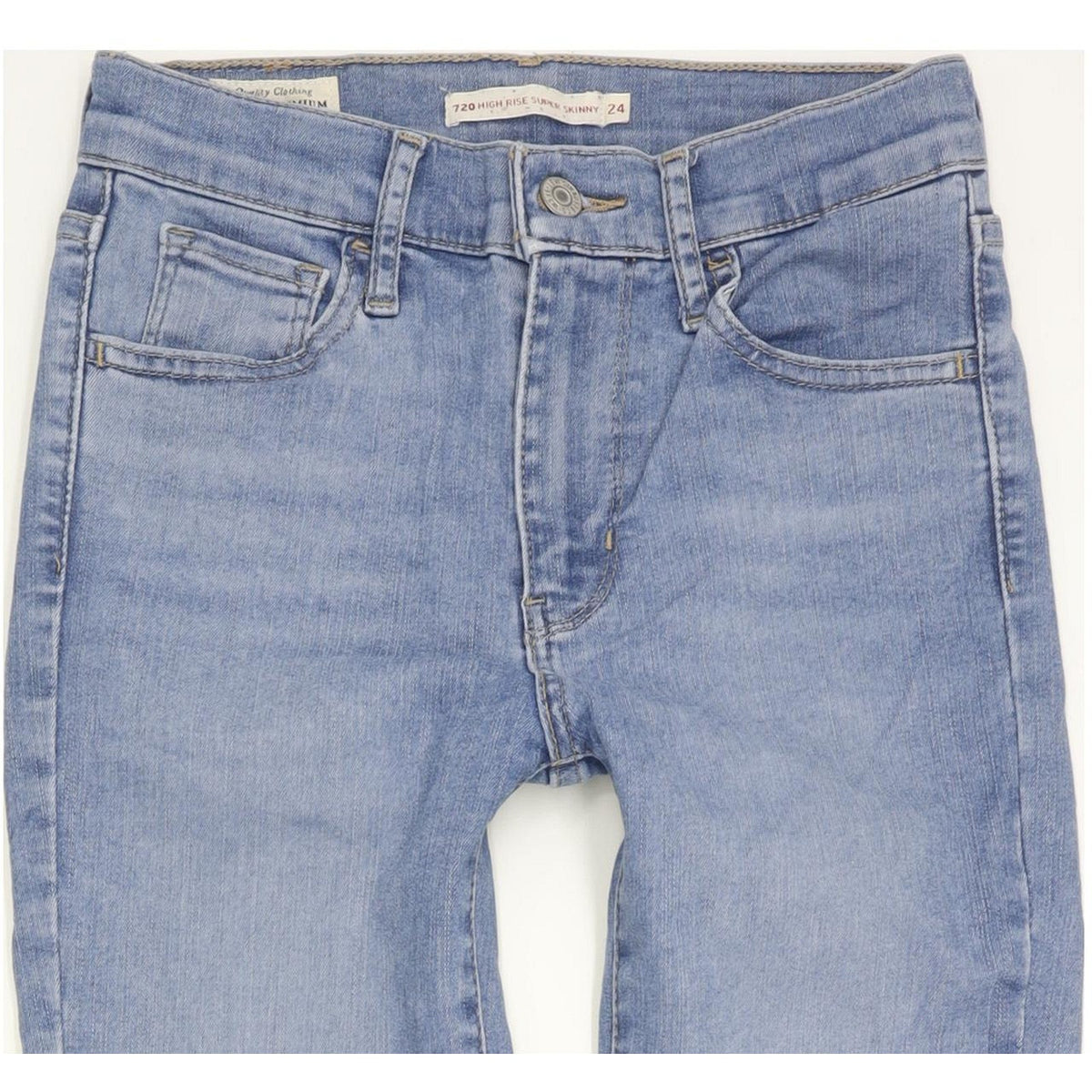 Levi's 720 Women Blue Skinny Slim Stretch Jeans W24 L27
