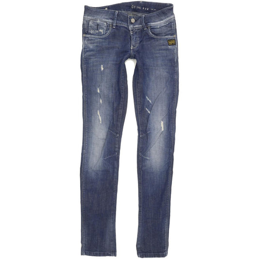 G-Star Women Blue Skinny Slim Jeans W28 L34