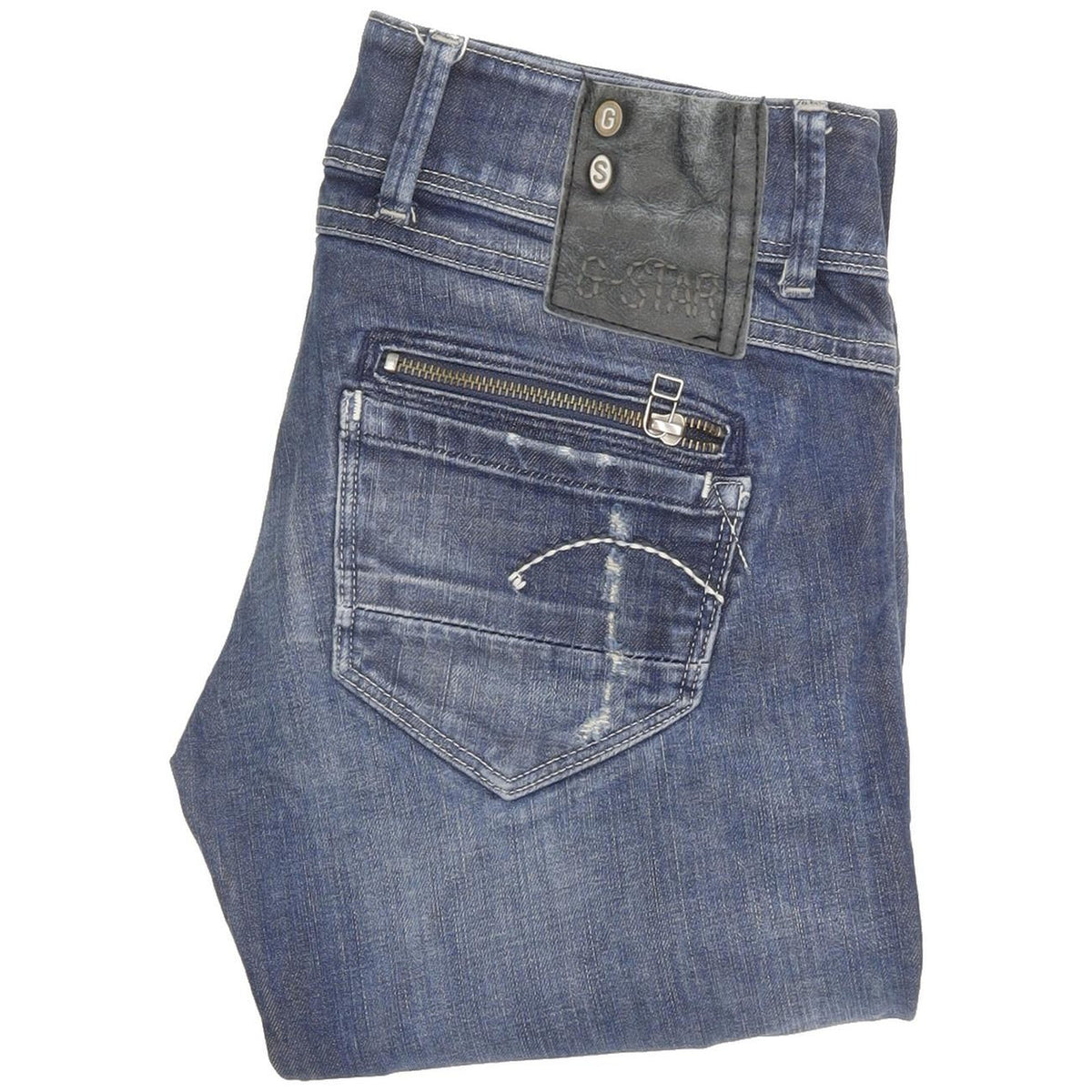 G-Star Women Blue Skinny Slim Jeans W28 L34