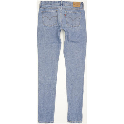 Levi's 711 Women Blue Skinny Slim Stretch Jeans W27 L31