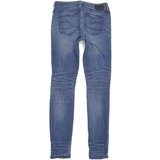 G-Star 3301 Contour Women Blue Skinny Slim Stretch Jeans W30 L33