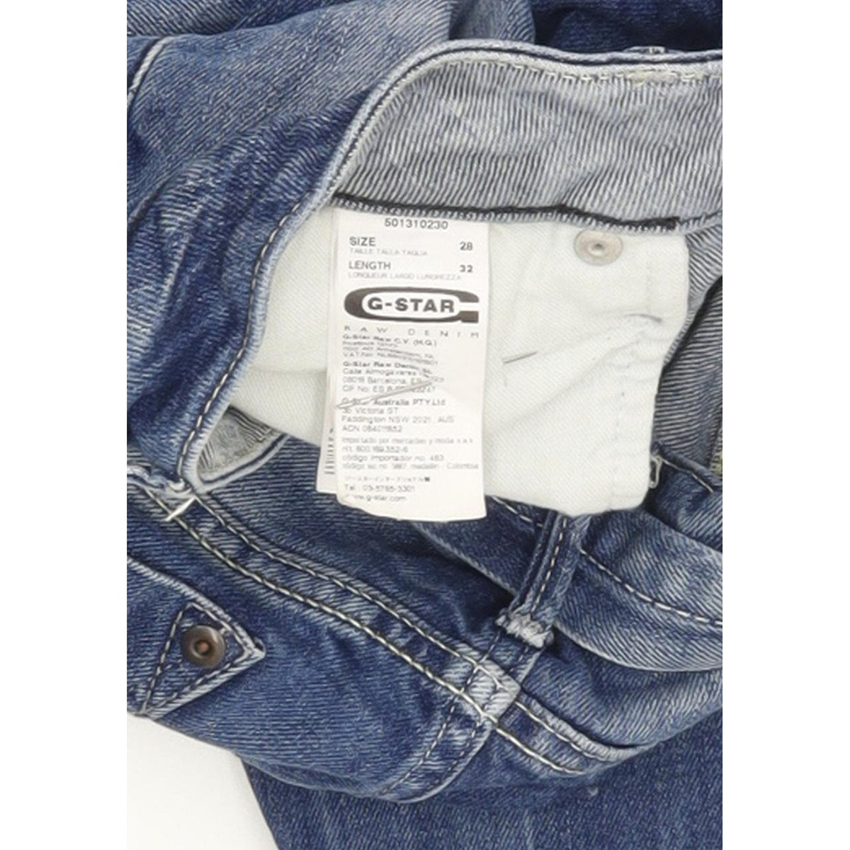 G-Star Midge Women Blue Skinny Slim Stretch Jeans W28 L32