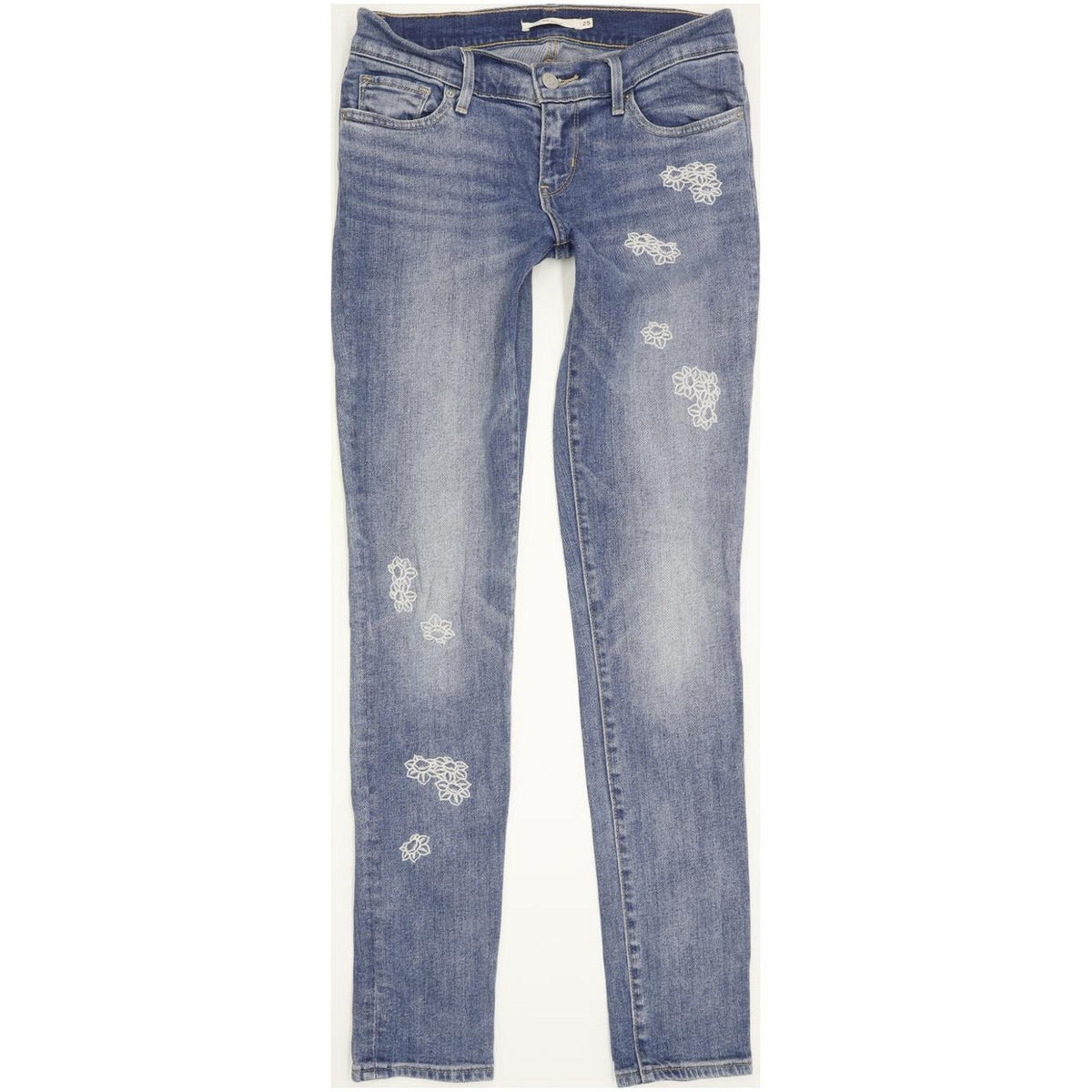 Levi's 711 Women Blue Skinny Slim Stretch Jeans W25 L30