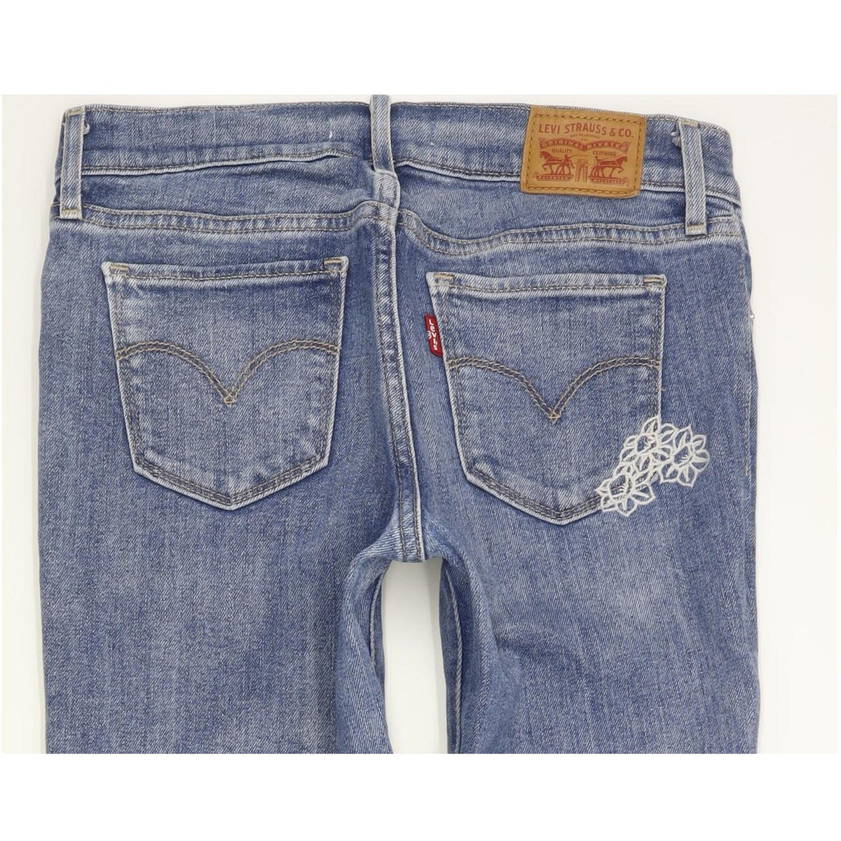 Levi's 711 Women Blue Skinny Slim Stretch Jeans W25 L30