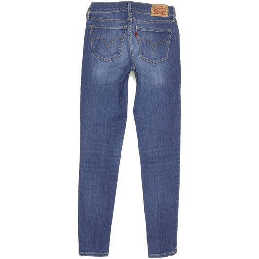 Levi's 710 Super Women Blue Skinny Slim Stretch Jeans W25 L28