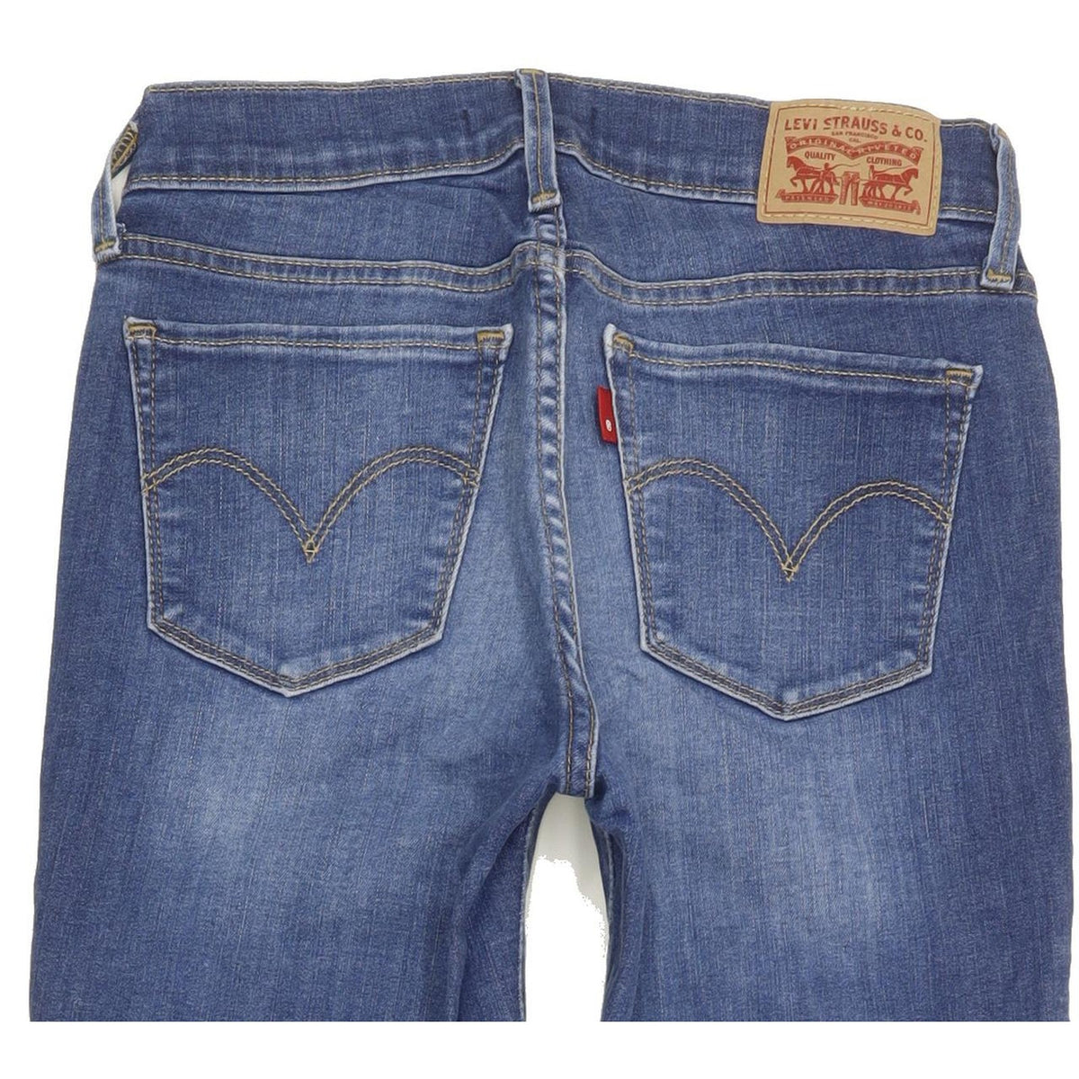 Levi's 710 Super Women Blue Skinny Slim Stretch Jeans W25 L28