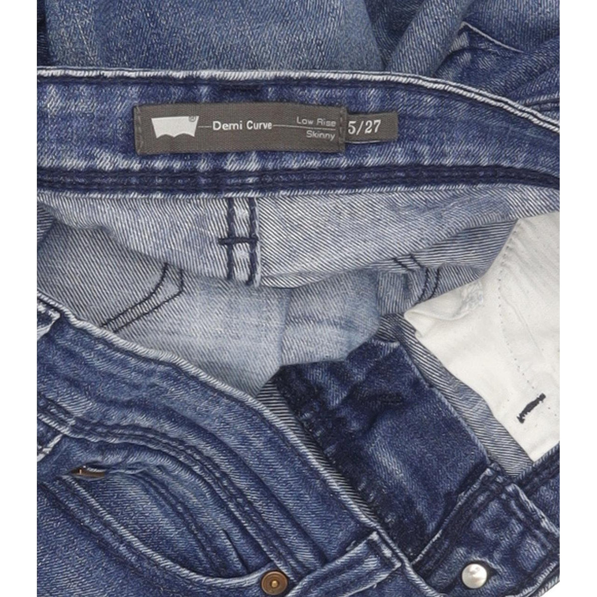 Levi's Demi Curve Women Blue Skinny Slim Stretch Jeans W27 L30