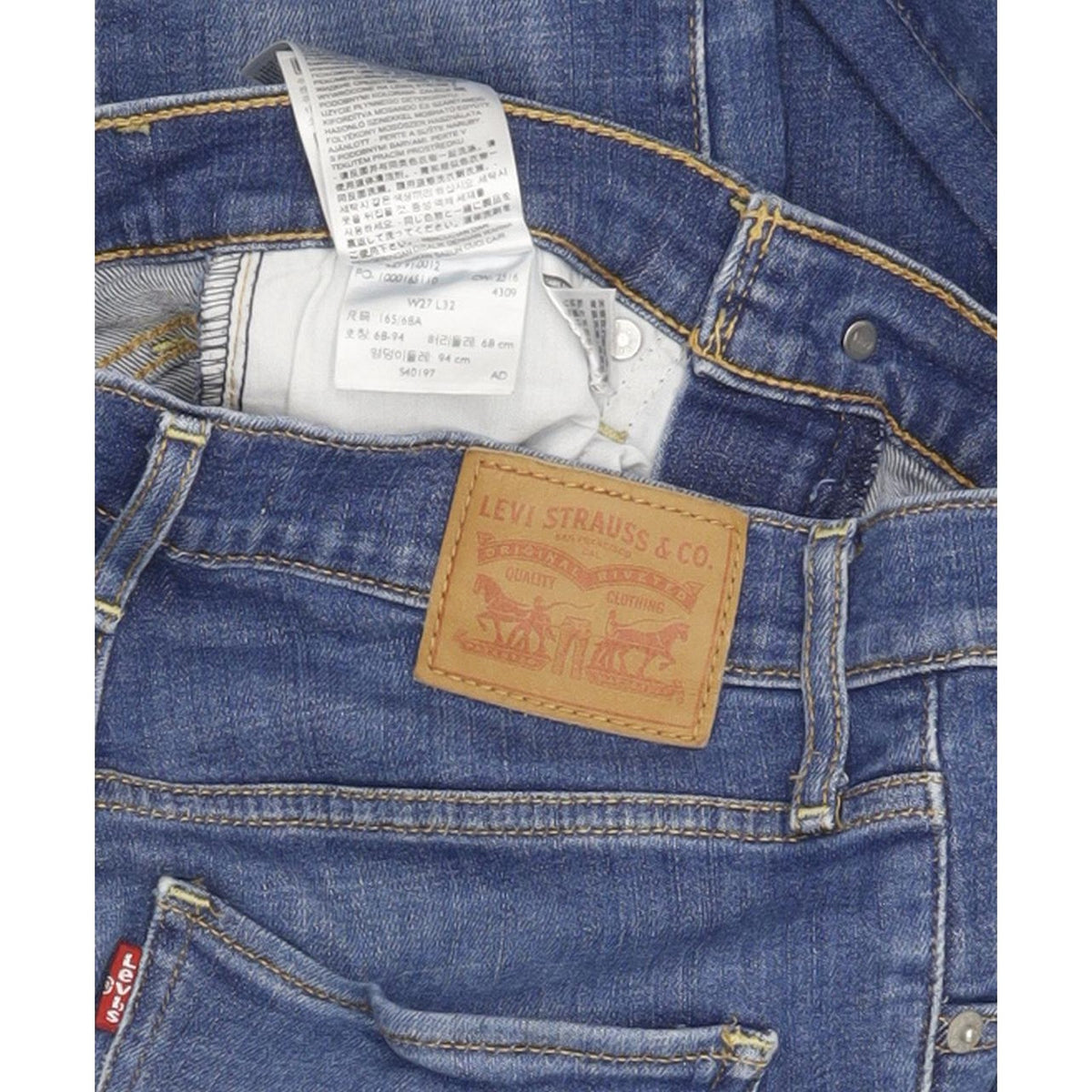 Levi's Mile Women Blue Skinny Slim Stretch Jeans W27 L32
