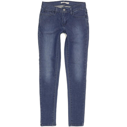 Levi's 710 Super Women Blue Skinny Slim Stretch Jeans W26 L29