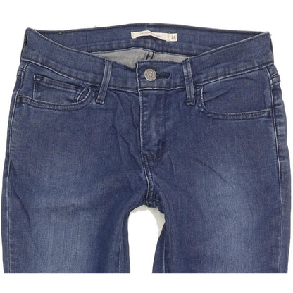 Levi's 710 Super Women Blue Skinny Slim Stretch Jeans W26 L29