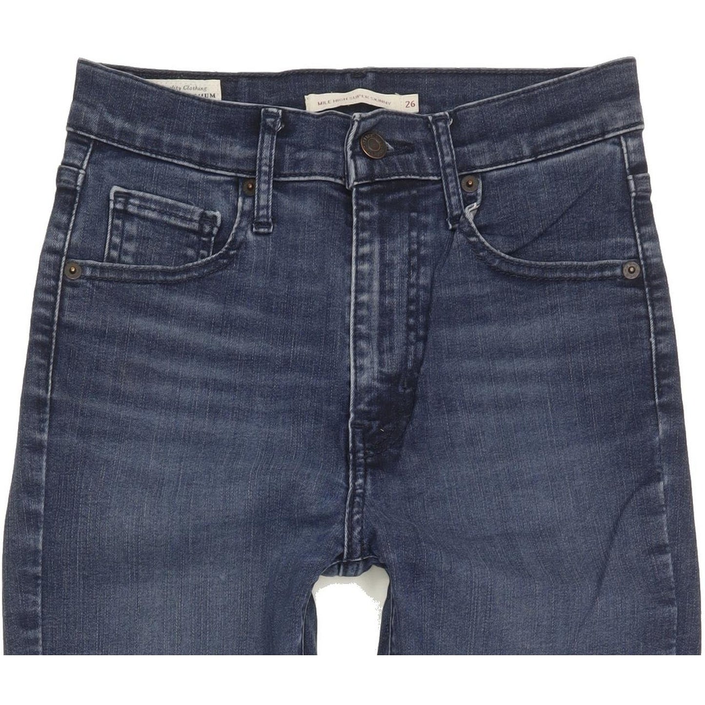 Levi's Mile Blue Skinny Slim Stretch Jeans High Waisted W26 L28