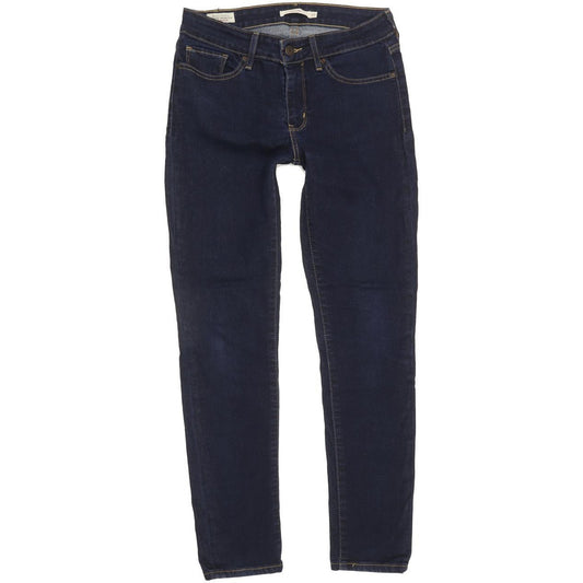 Levi's 711 Women Blue Skinny Slim Stretch Jeans W27 L28