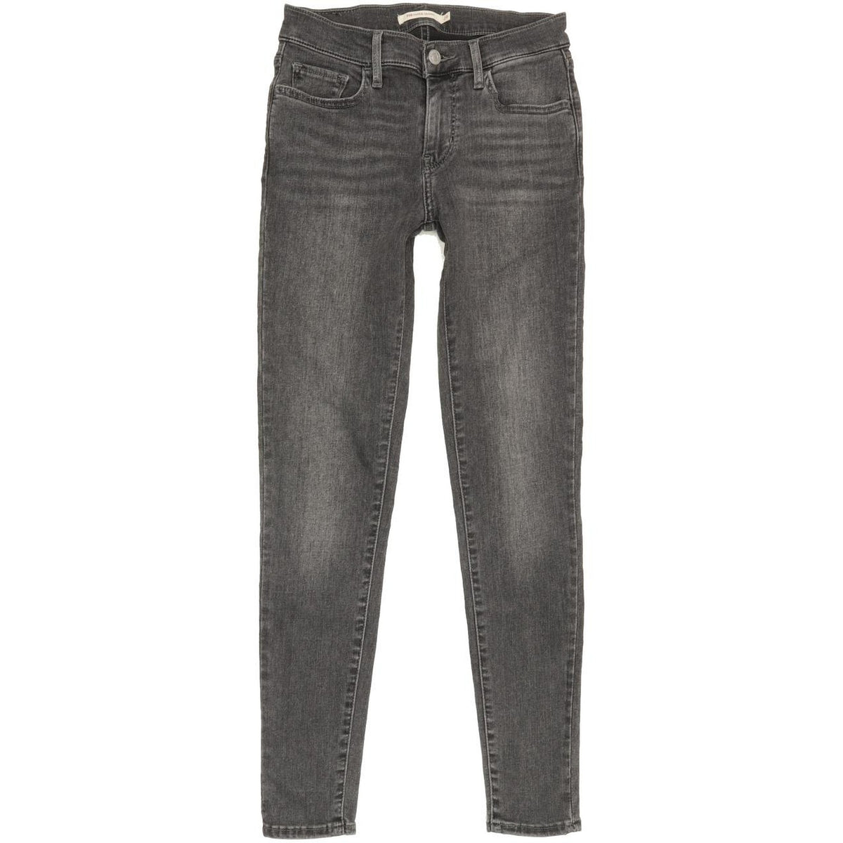 Levi's 710 Super Women Charcoal Skinny Slim Stretch Jeans W26 L28