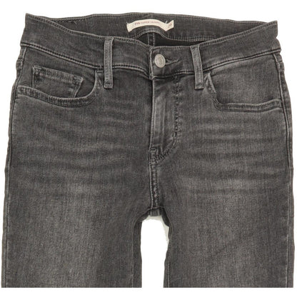 Levi's 710 Super Women Charcoal Skinny Slim Stretch Jeans W26 L28