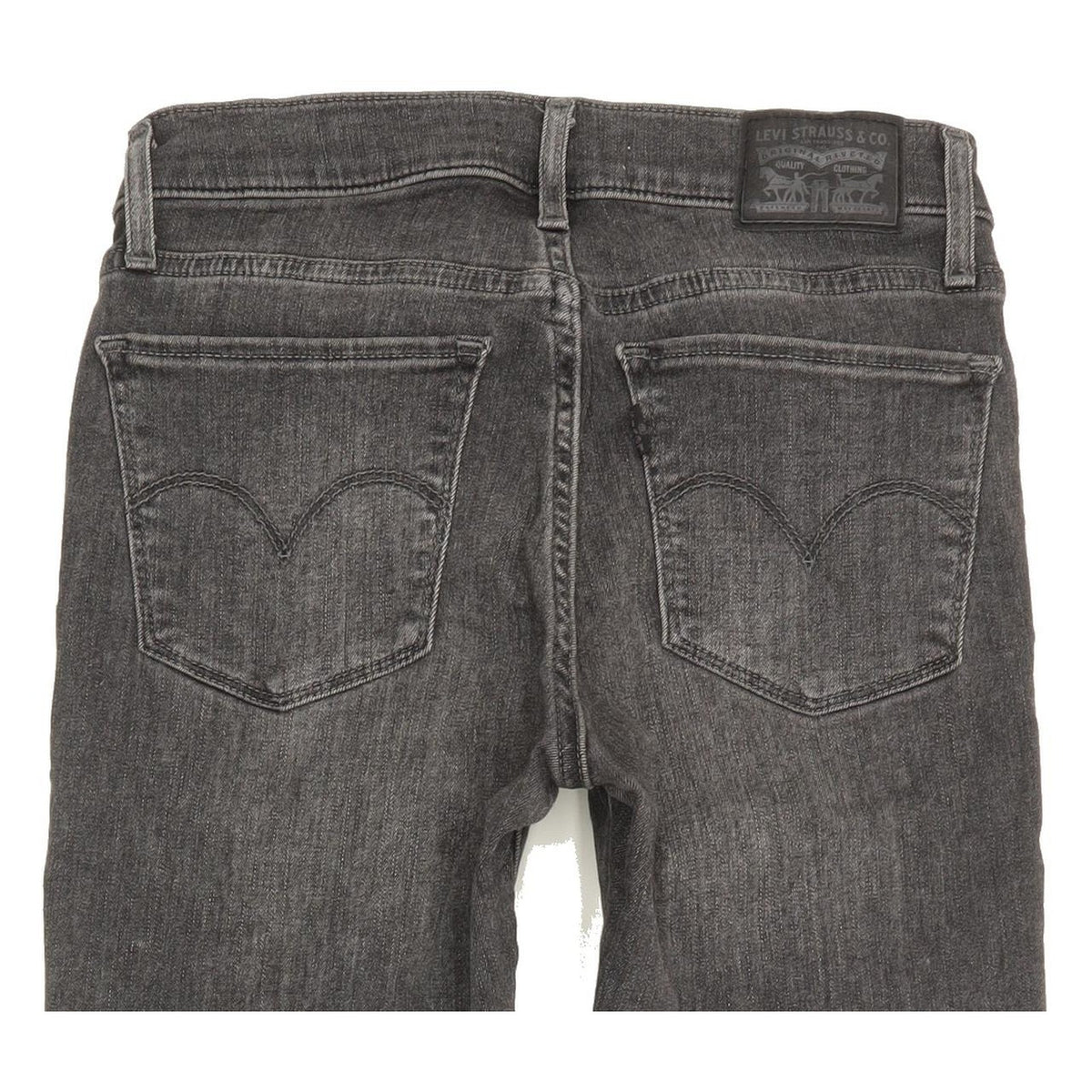 Levi's 710 Super Women Charcoal Skinny Slim Stretch Jeans W26 L28