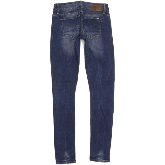 G-Star 3301 Low Women Blue Skinny Slim Stretch Jeans W23 L29