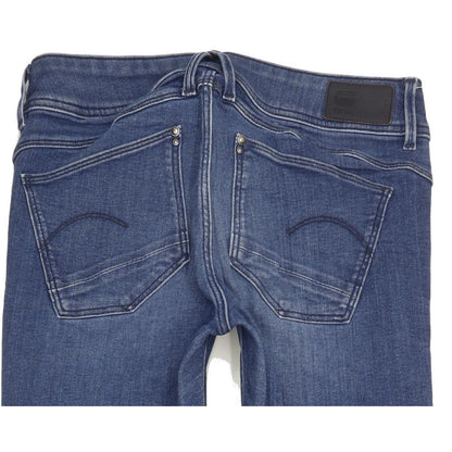 G-Star Lynn Women Blue Skinny Slim Stretch Jeans W30 L31