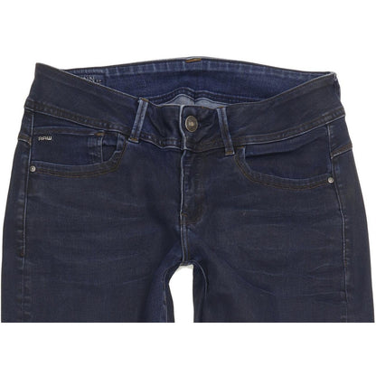 G-Star Lynn Zip Ankle Women Blue Skinny Slim Stretch Jeans W30 L30