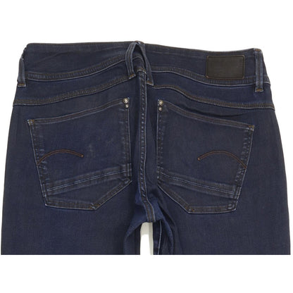 G-Star Lynn Zip Ankle Women Blue Skinny Slim Stretch Jeans W30 L30