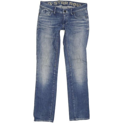 G-Star Corvet Women Blue Straight Slim Stretch Jeans W29 L31