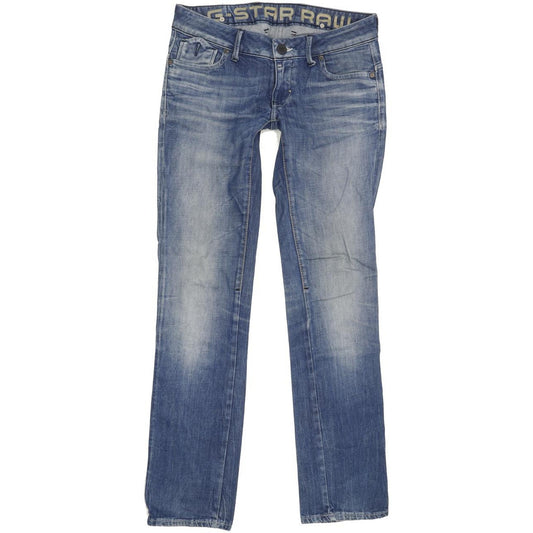 G-Star Corvet Women Blue Straight Slim Stretch Jeans W29 L31