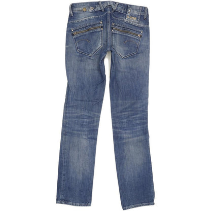 G-Star Corvet Women Blue Straight Slim Stretch Jeans W29 L31