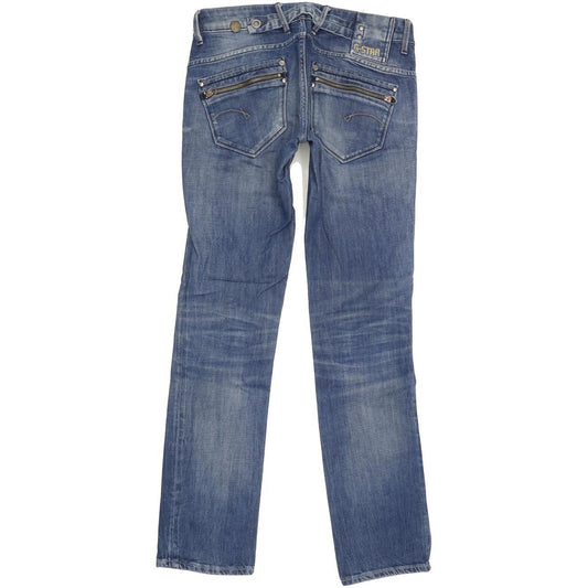 G-Star Corvet Women Blue Straight Slim Stretch Jeans W29 L31