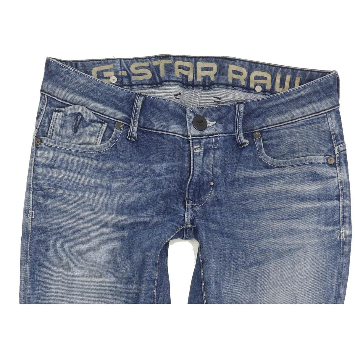 G-Star Corvet Women Blue Straight Slim Stretch Jeans W29 L31