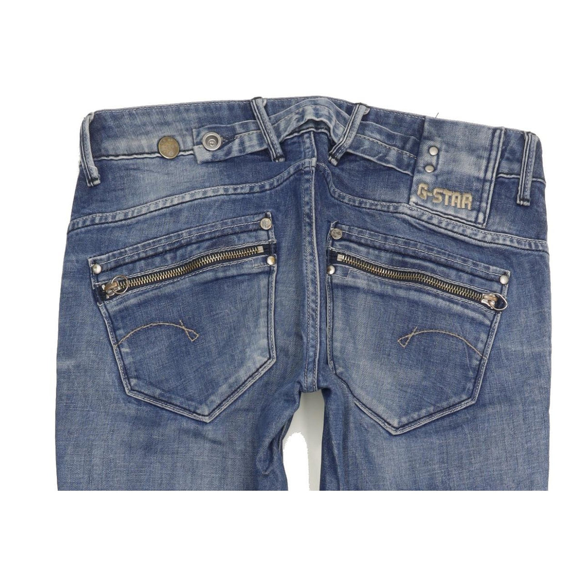 G-Star Corvet Women Blue Straight Slim Stretch Jeans W29 L31