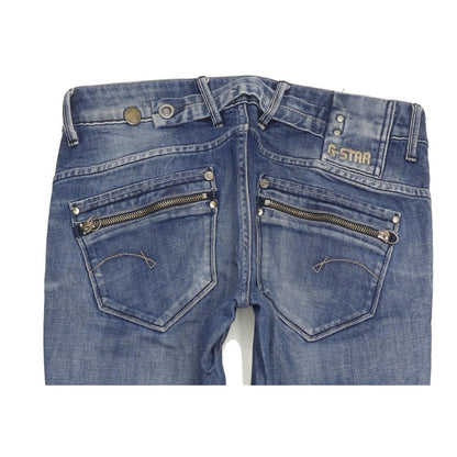 G-Star Corvet Women Blue Straight Slim Stretch Jeans W29 L31