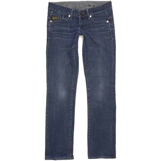 G-Star Midge Women Blue Straight Slim Stretch Jeans W27 L31
