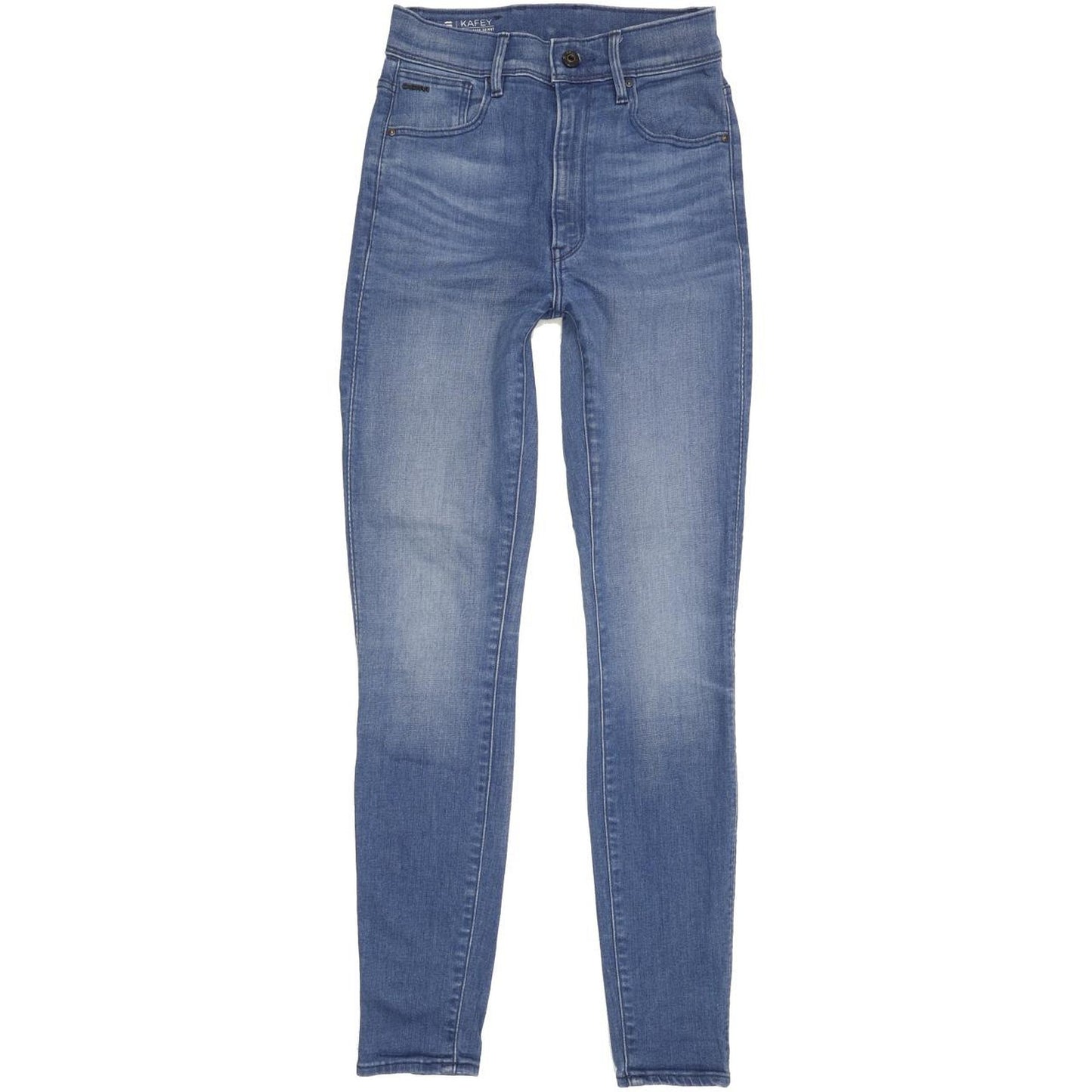 G-Star Kafey Ultra Blue Skinny Slim Stretch Jeans High Waisted W26 L30