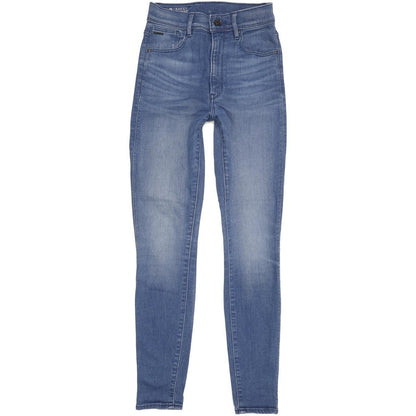 G-Star Kafey Ultra Blue Skinny Slim Stretch Jeans High Waisted W26 L30