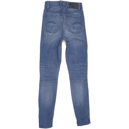 G-Star Kafey Ultra Blue Skinny Slim Stretch Jeans High Waisted W26 L30