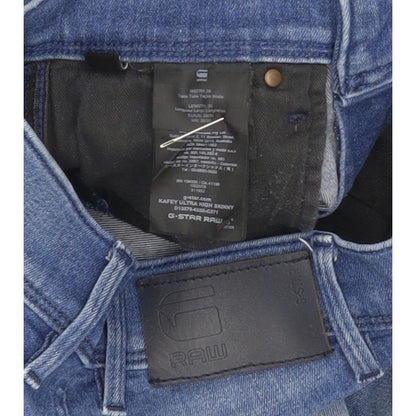 G-Star Kafey Ultra Blue Skinny Slim Stretch Jeans High Waisted W26 L30